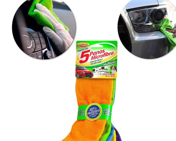 Kit com 5 Panos de Microfibra